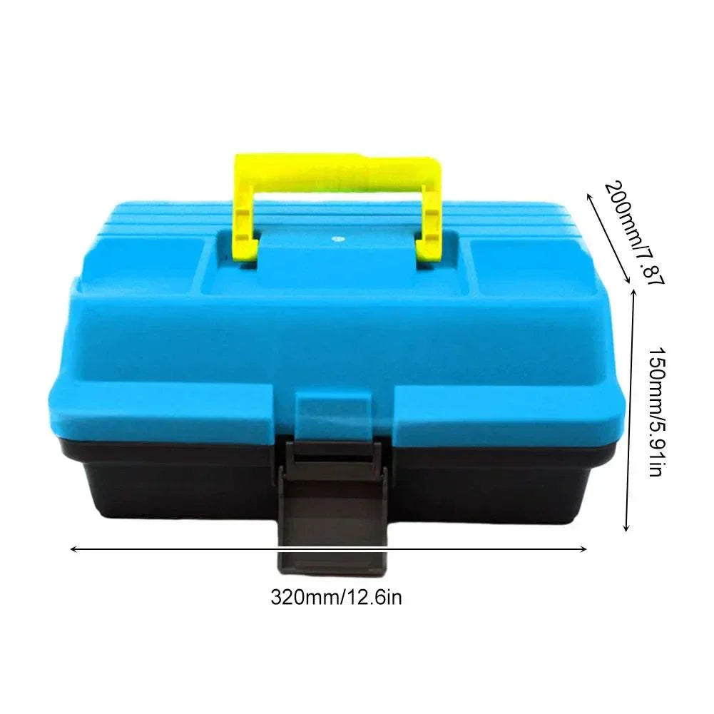 Folding Fishing Tackle Box Portable Fishing Gear Box Multipurpose Fishing Case